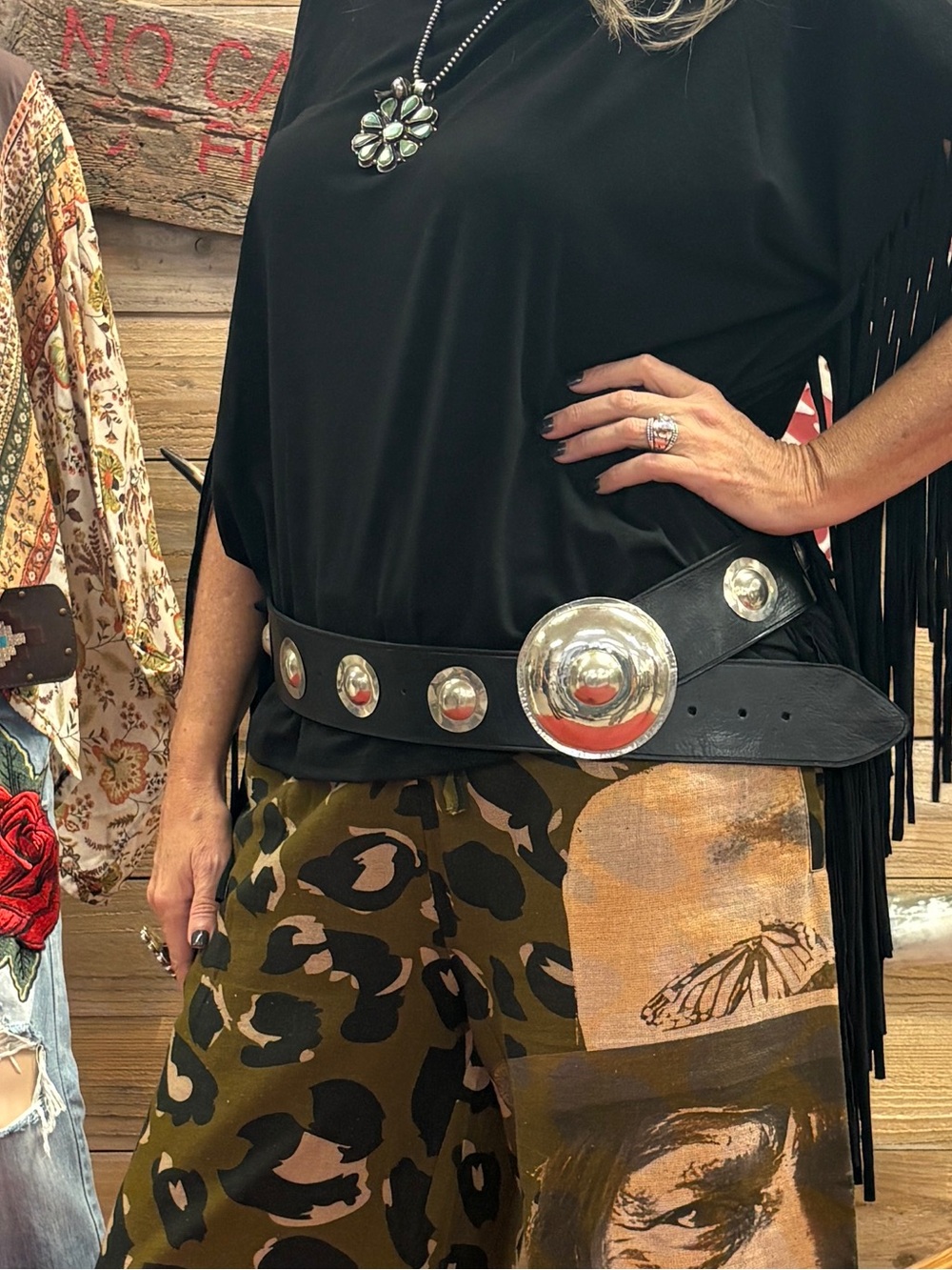 Statement Concho Belt- genuine leather